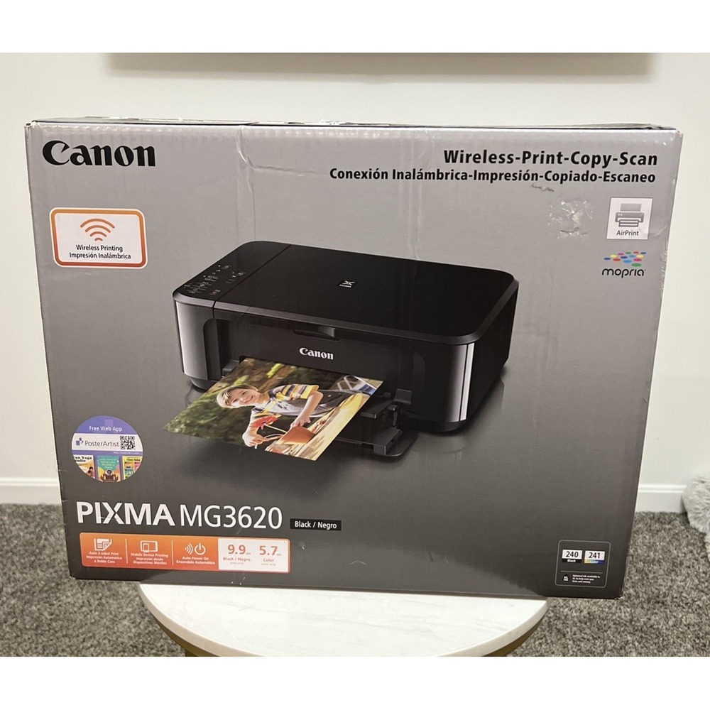 Canon Pixma MG3620 Wireless All-In-One Color Inkjet Printer Mobile Printing NIB